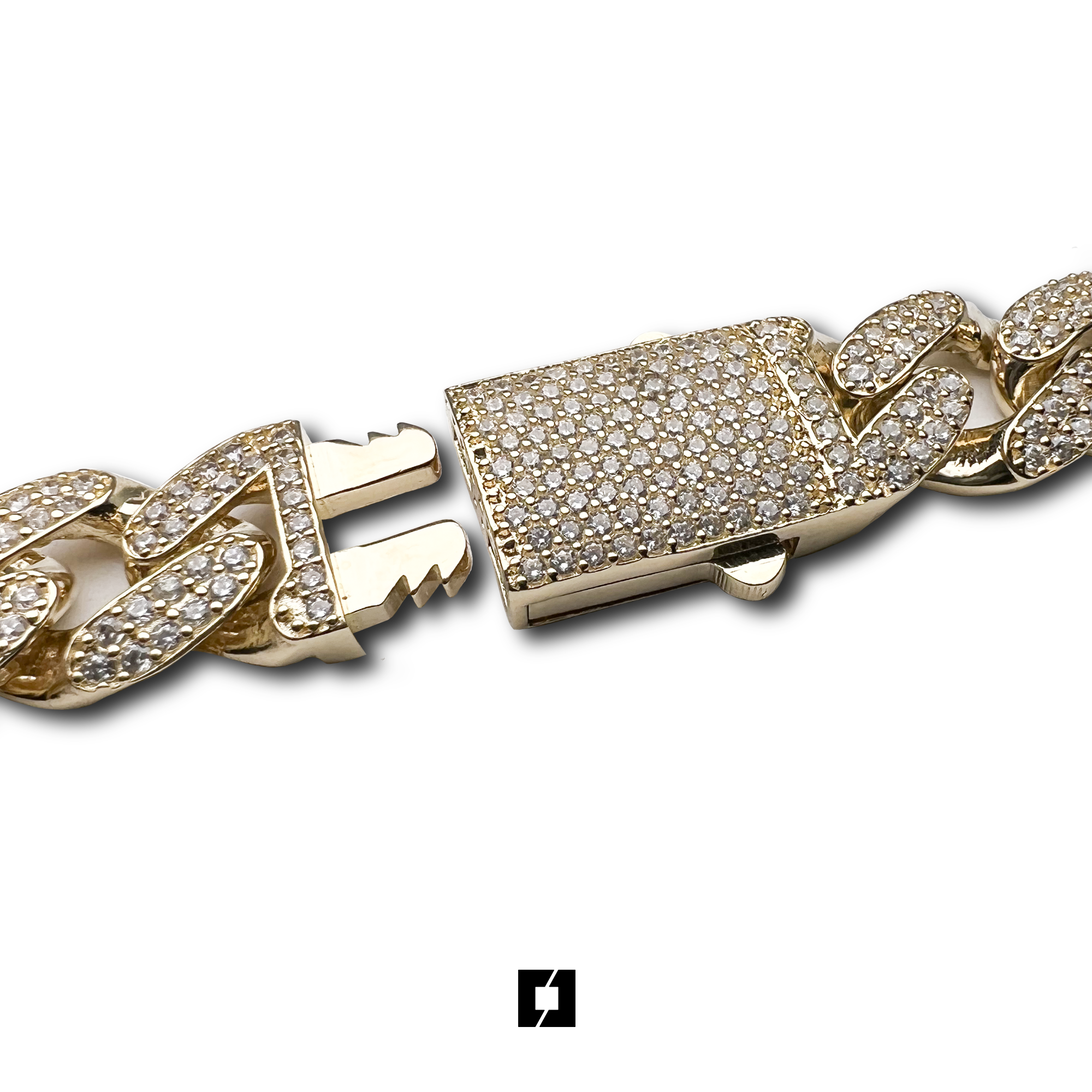 Bracciale "Cuban" giallo oro 18kt