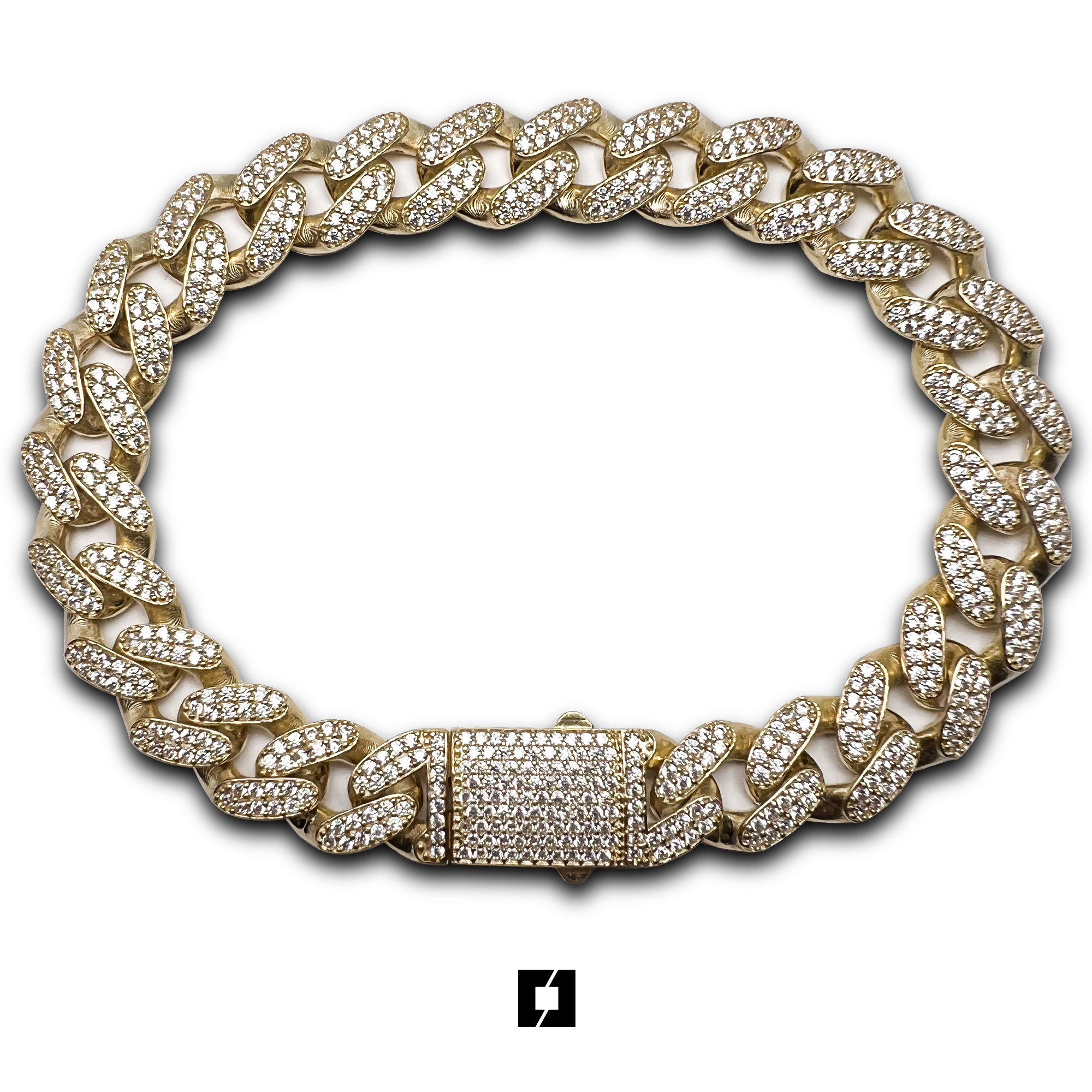 Bracciale "Cuban" giallo oro 18kt